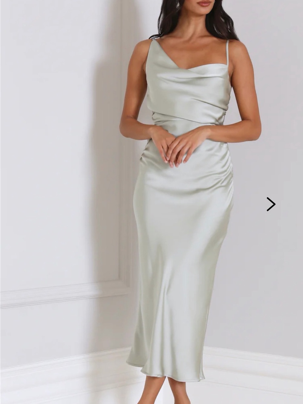 Hello Molly Silky Touch Satin Midi Dress